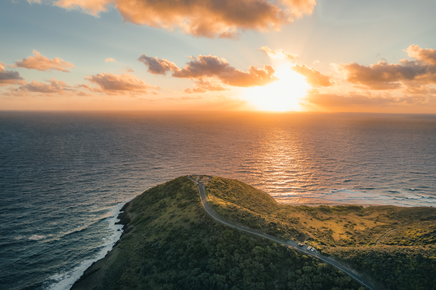 Sunrise at Point Udall, the easternmost point of the United States